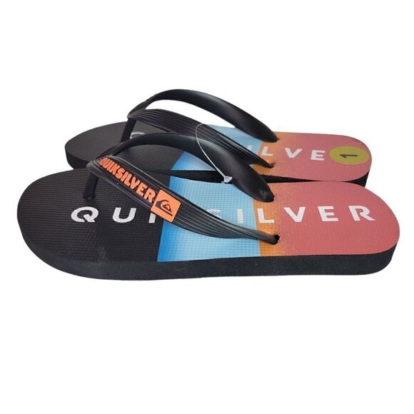 Quiksilver Kids Flip Flops Boys Java Everyday Sunset (Size 1) - Picture 4 of 9